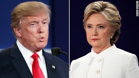 Clinton, Trump an mieng tra mieng trong tranh luan cuoi cung hinh anh