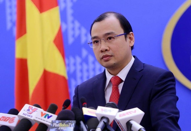 VN len tieng hoat dong cua tau My gan quan dao Hoang Sa hinh anh