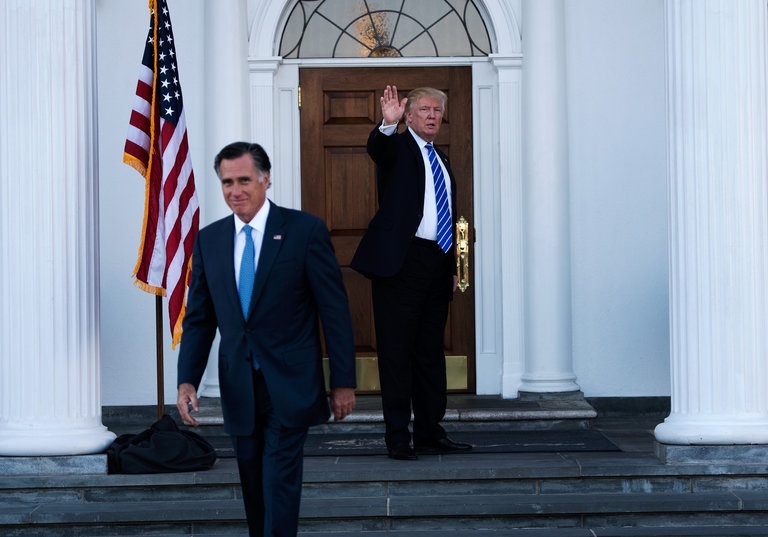 Tổng thống tân cử Donald Trump gặp Romney ảnh 1 Tong thong tan cu Donald Trump gap Romney anh 1