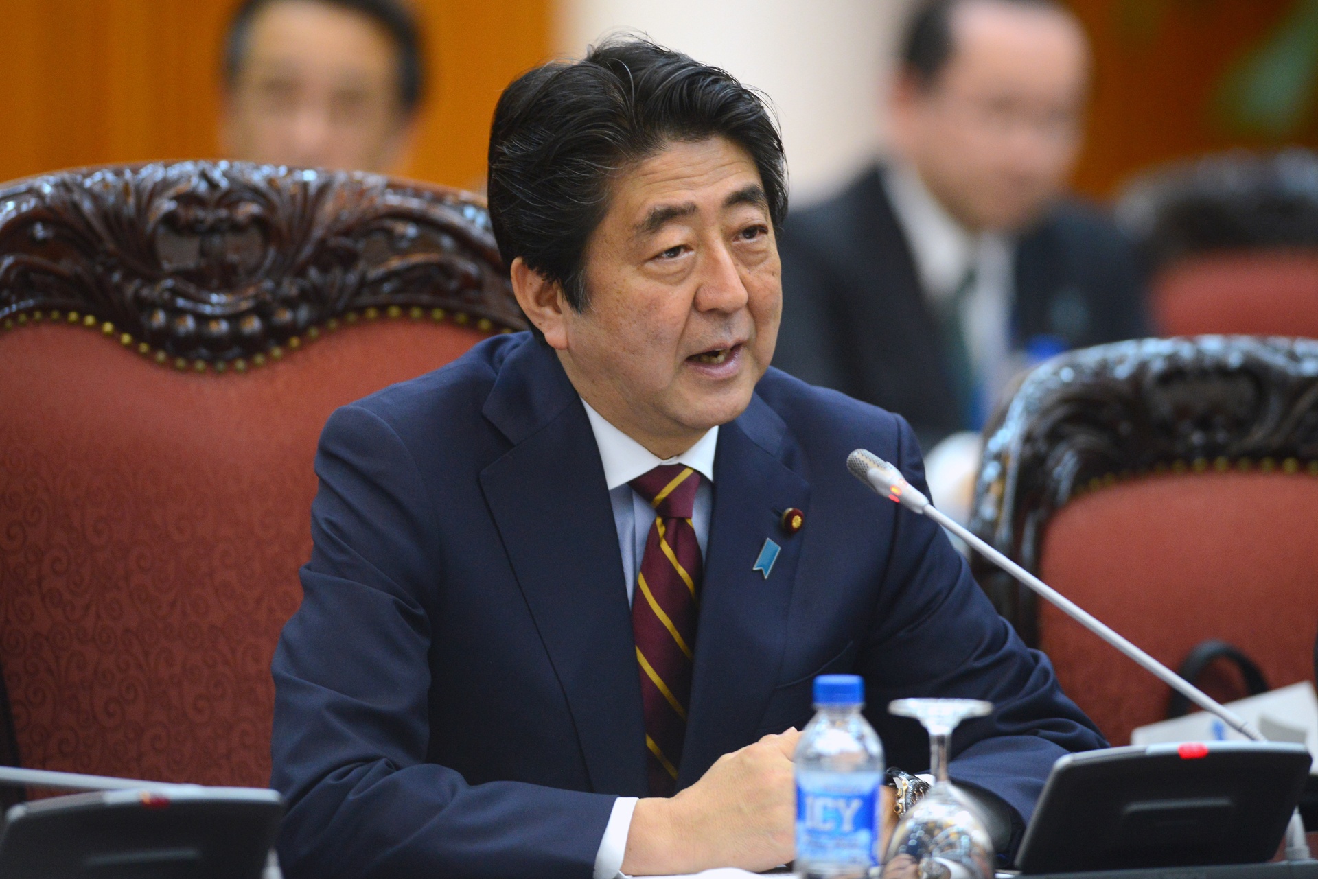 lễ đón Thủ tướng Shinzo Abe ở Hà Nội ảnh 16 le don Thu tuong Shinzo Abe o Ha Noi anh 16
