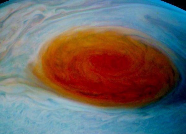 NASA cong bo anh 'sieu bao' Vet Do Lon tren Sao Moc hinh anh