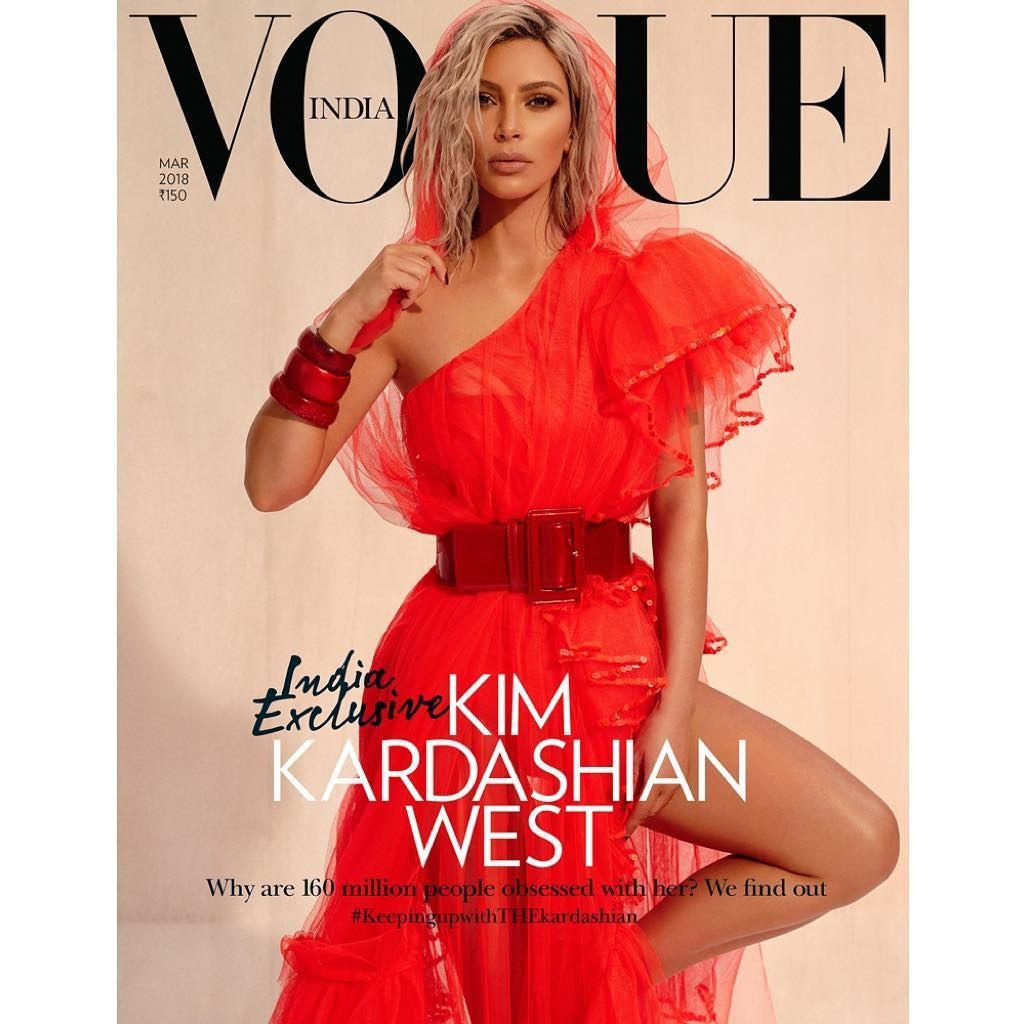 Kim Kardashian len bia Vogue An Do anh 1