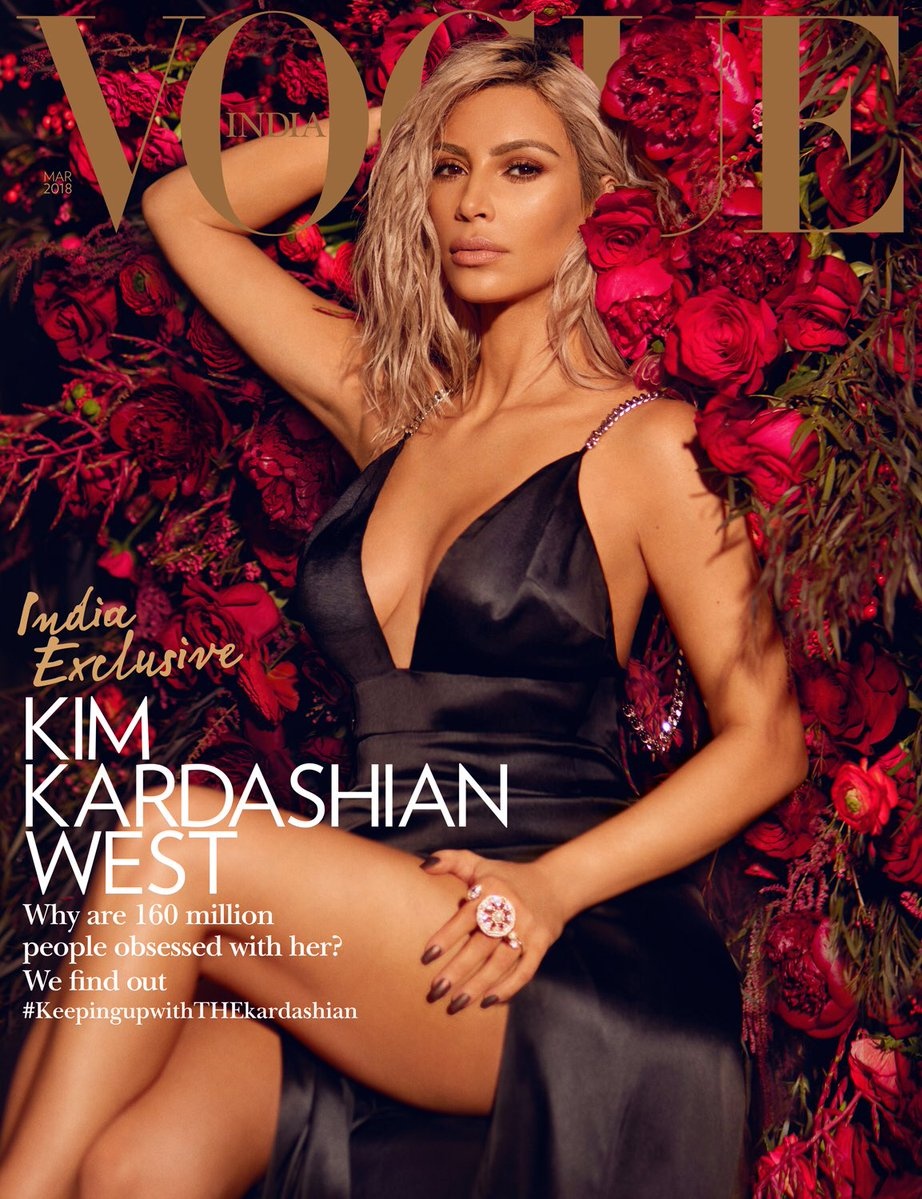 Kim Kardashian len bia Vogue An Do anh 2