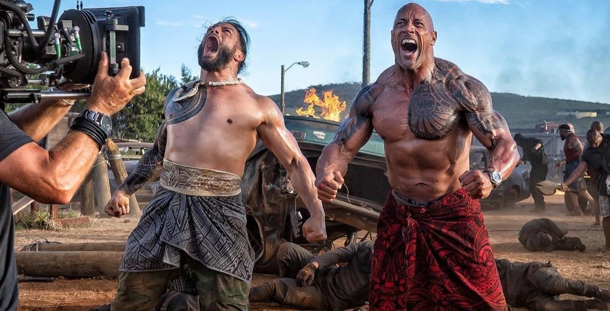 The Rock khoe dan anh em trong ngoai truyen ‘Fast & Furious' hinh anh