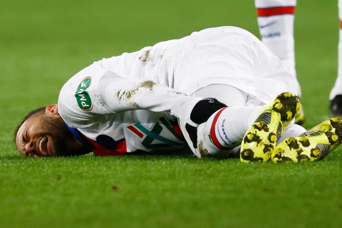 Chan thuong bi an cua Neymar hinh anh