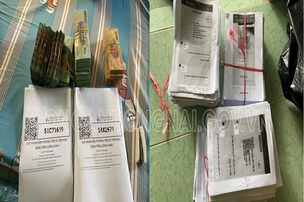 8 nguoi bi bat vi lam the luong xanh,  lam the luong xanh trai quy dinh o Dong Nai anh 1