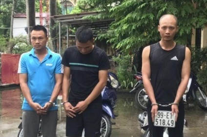 Nhom trom cap, tieu thu xe gian sa luoi hinh anh