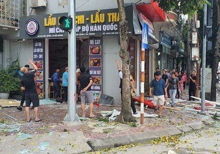 Dieu tra nguyen nhan vu no tai quan my cay o Hai Duong hinh anh