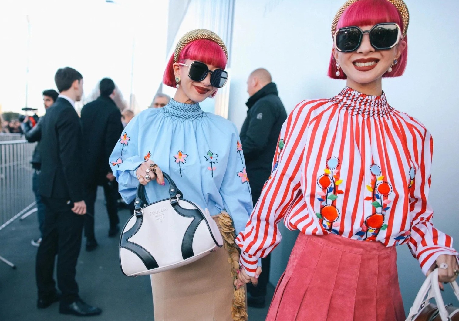 Dung voi vang bo di quan ao cu hinh anh