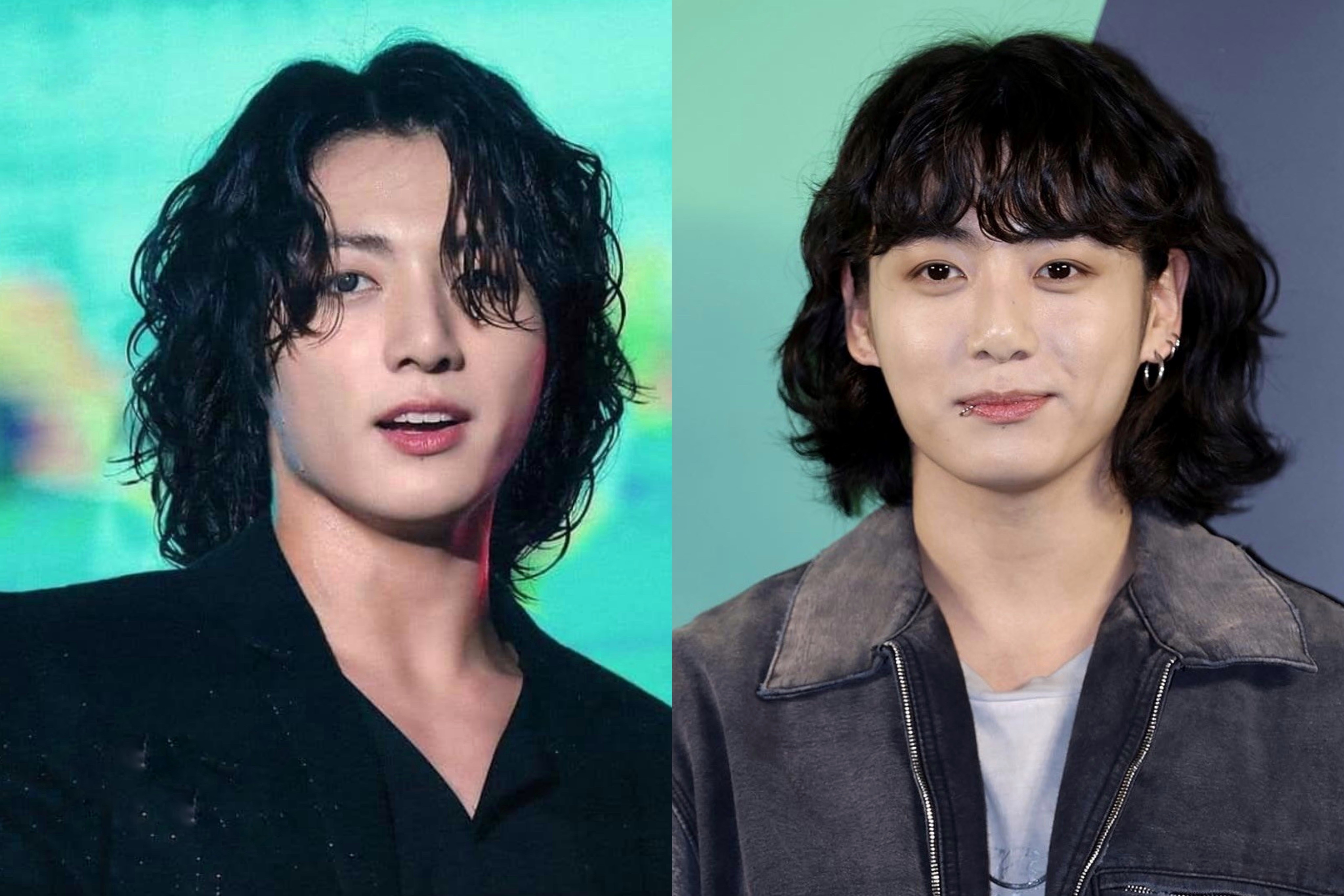 Mai toc dai uon xoan nhu 'ba thim' cua Jungkook BTS hinh anh