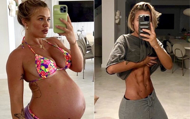 Bi chi trich vi khoe eo sieu nho chi sau 10 thang sinh con hinh anh