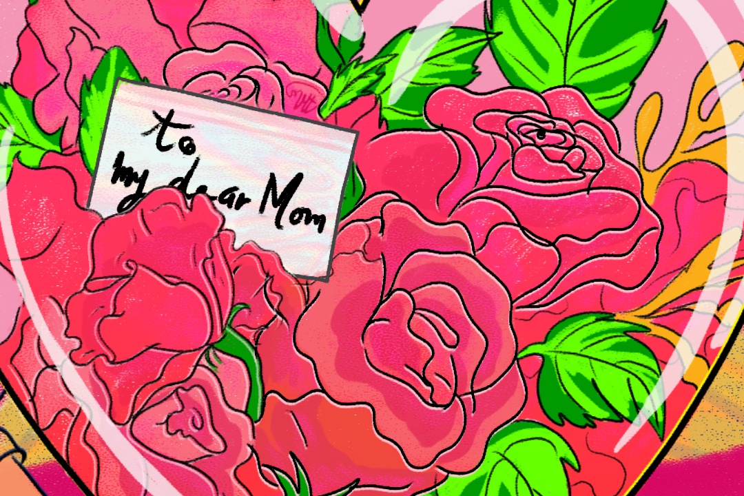 Toi va nguoi yeu di cam hoa tang me hinh anh