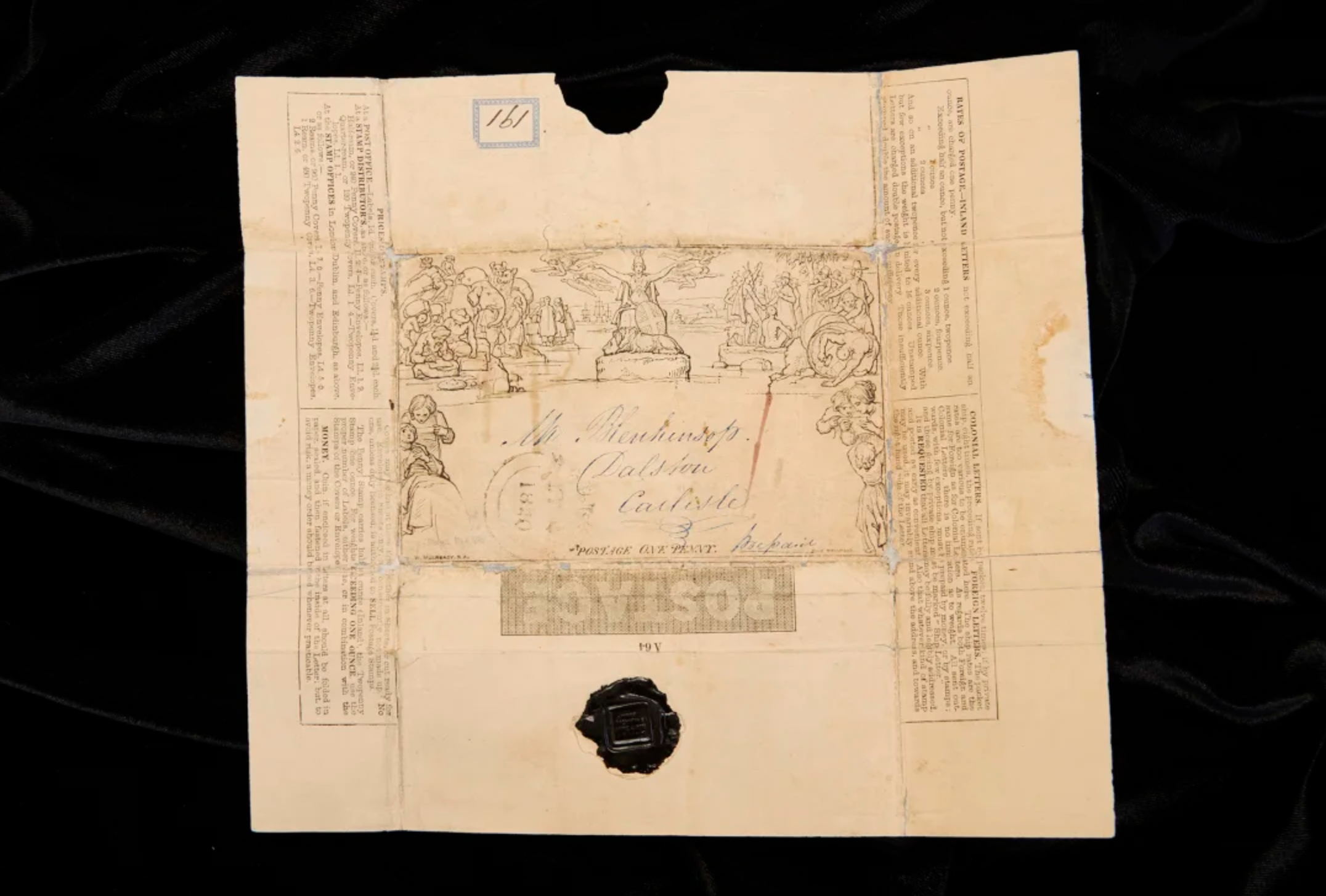 phong thư đầu tiên,  con tem đầu tiên,  sưu tầm tem,  đấu giá Sotheby's,  ai phát minh tem ảnh 1 phong thu dau tien,  con tem dau tien,  suu tam tem,  dau gia Sotheby's,  ai phat minh tem anh 1