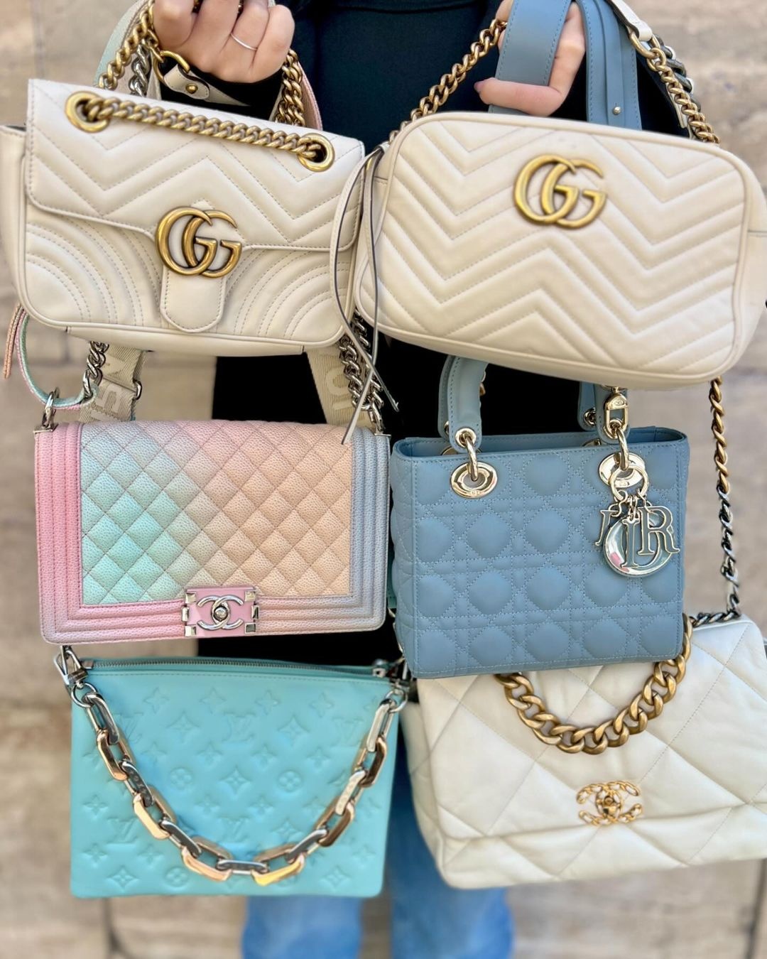 hang super fake la gi,  tui xach hang hieu,  nhai sieu cap,  tui xach nu,  tui LV,  phan biet hang gia anh 3