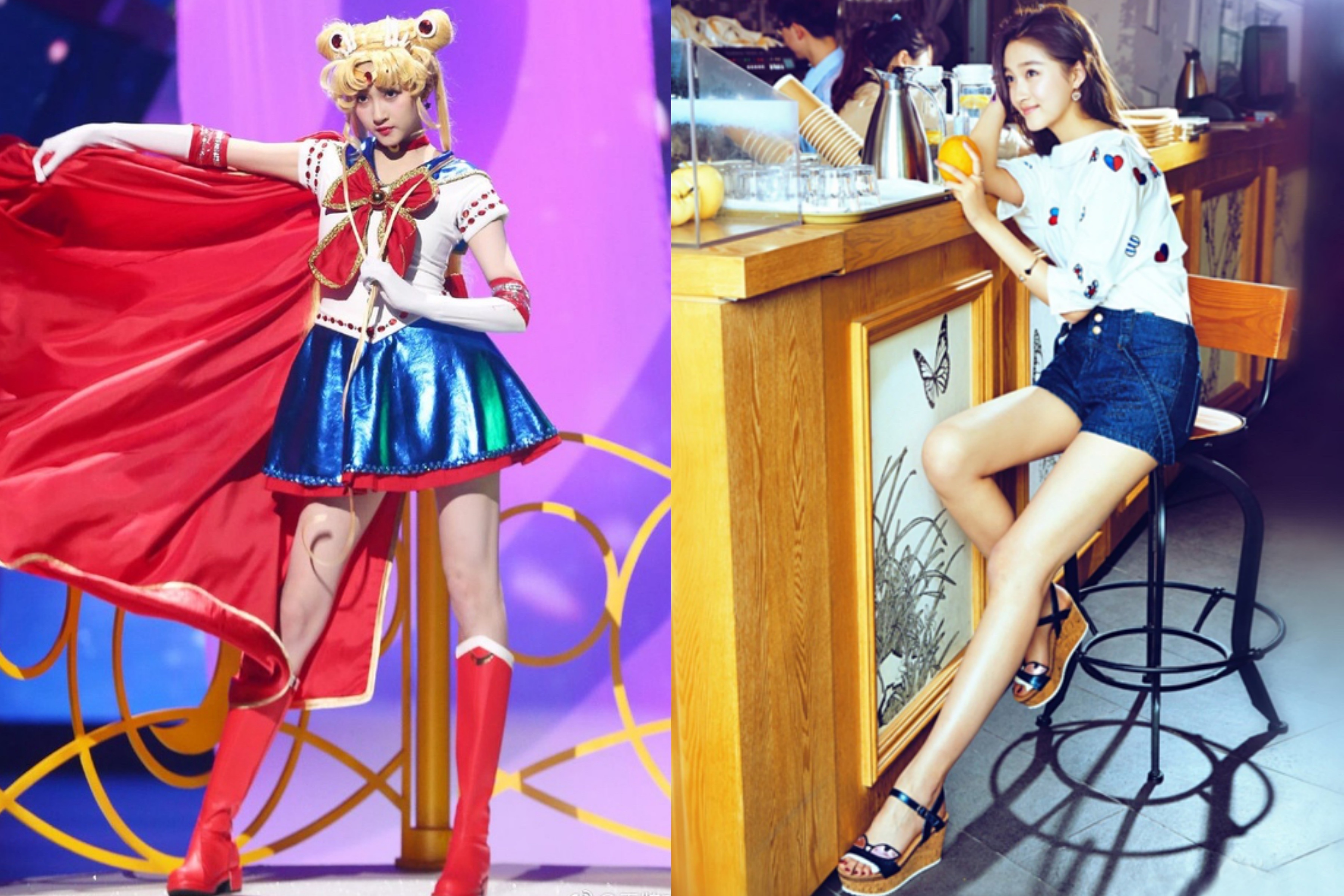 Quan Hieu Dong khoe doi chan 108 cm khi cosplay Thuy thu Mat Trang hinh anh