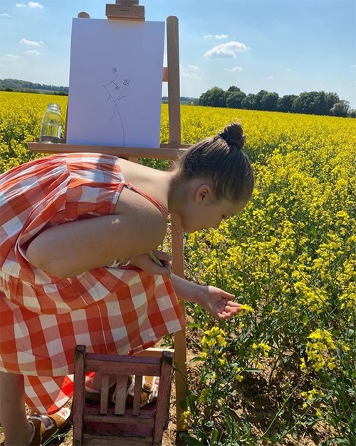 Harper Beckham không muốn đi học ảnh 2 Harper Beckham khong muon di hoc anh 2