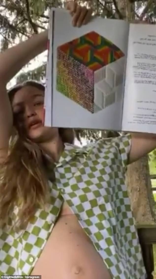 Gigi Hadid khoe bung bau anh 2