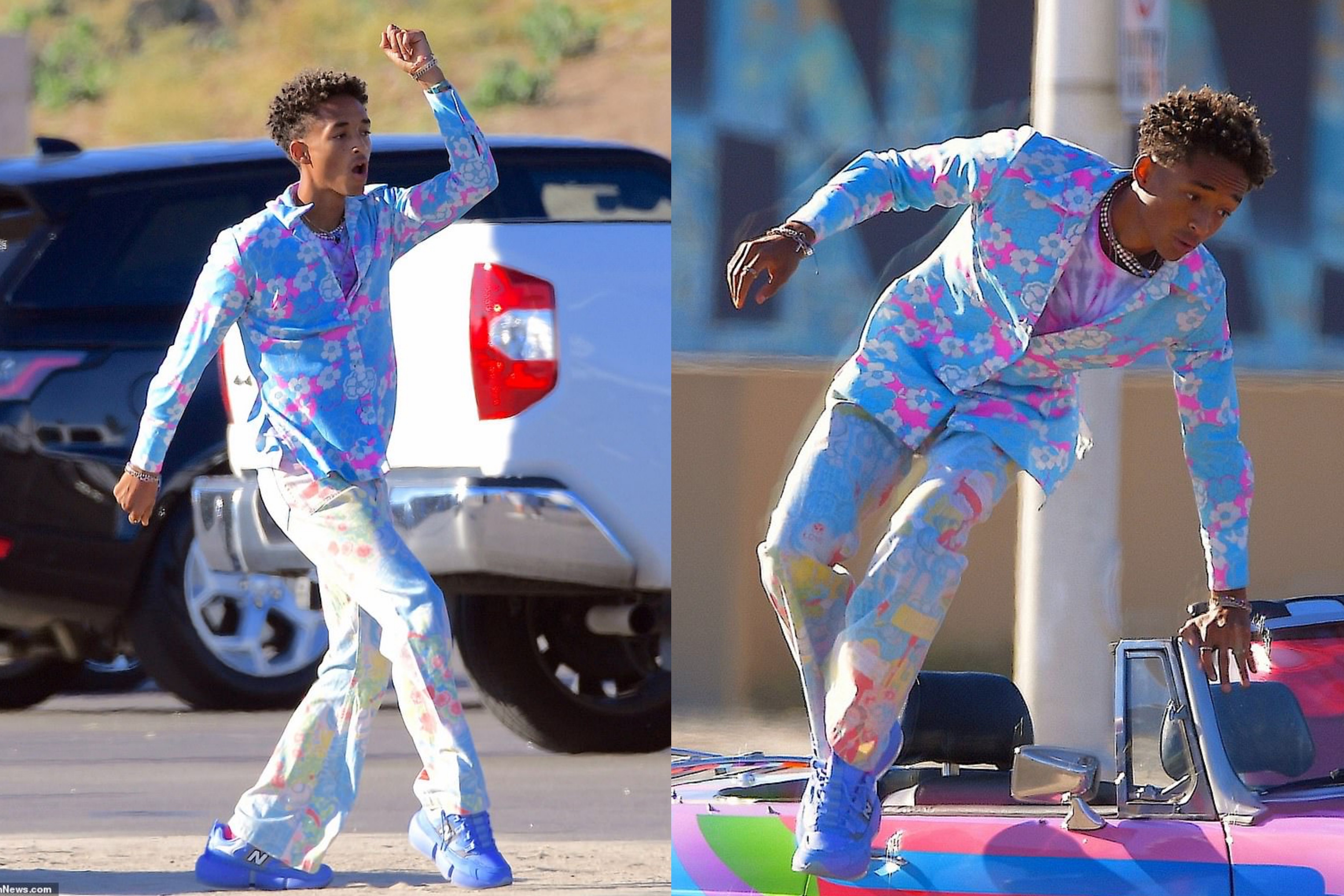 Jaden Smith mac sac so tren pho hinh anh