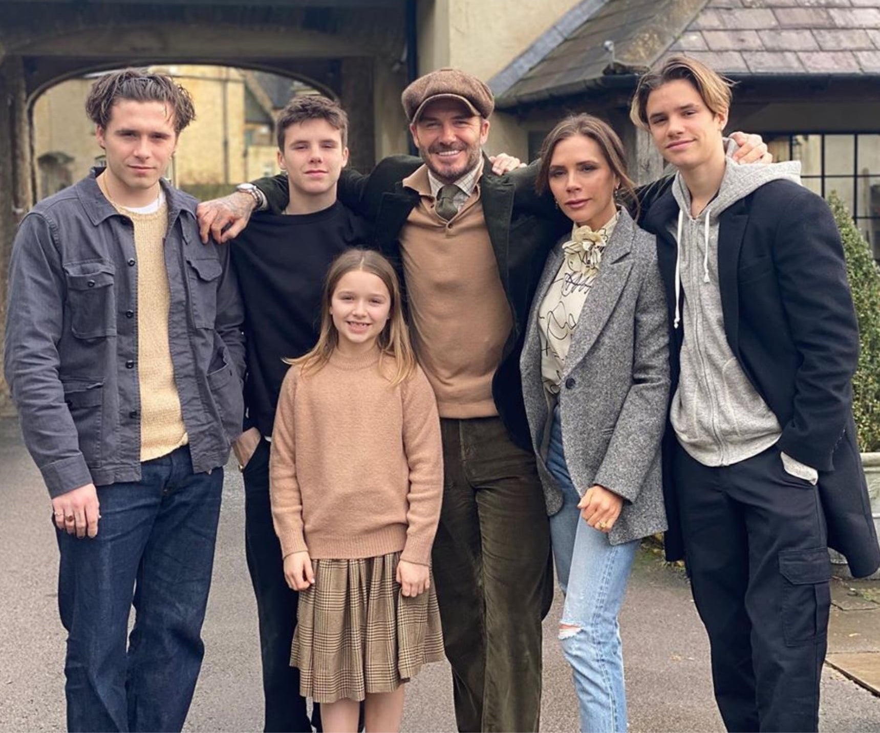 gia dinh David Beckham den Italy anh 11