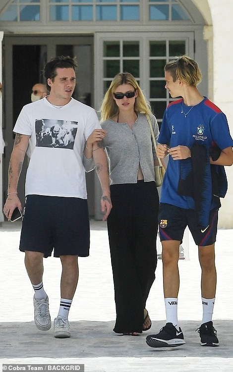 gia dinh David Beckham den Italy anh 6