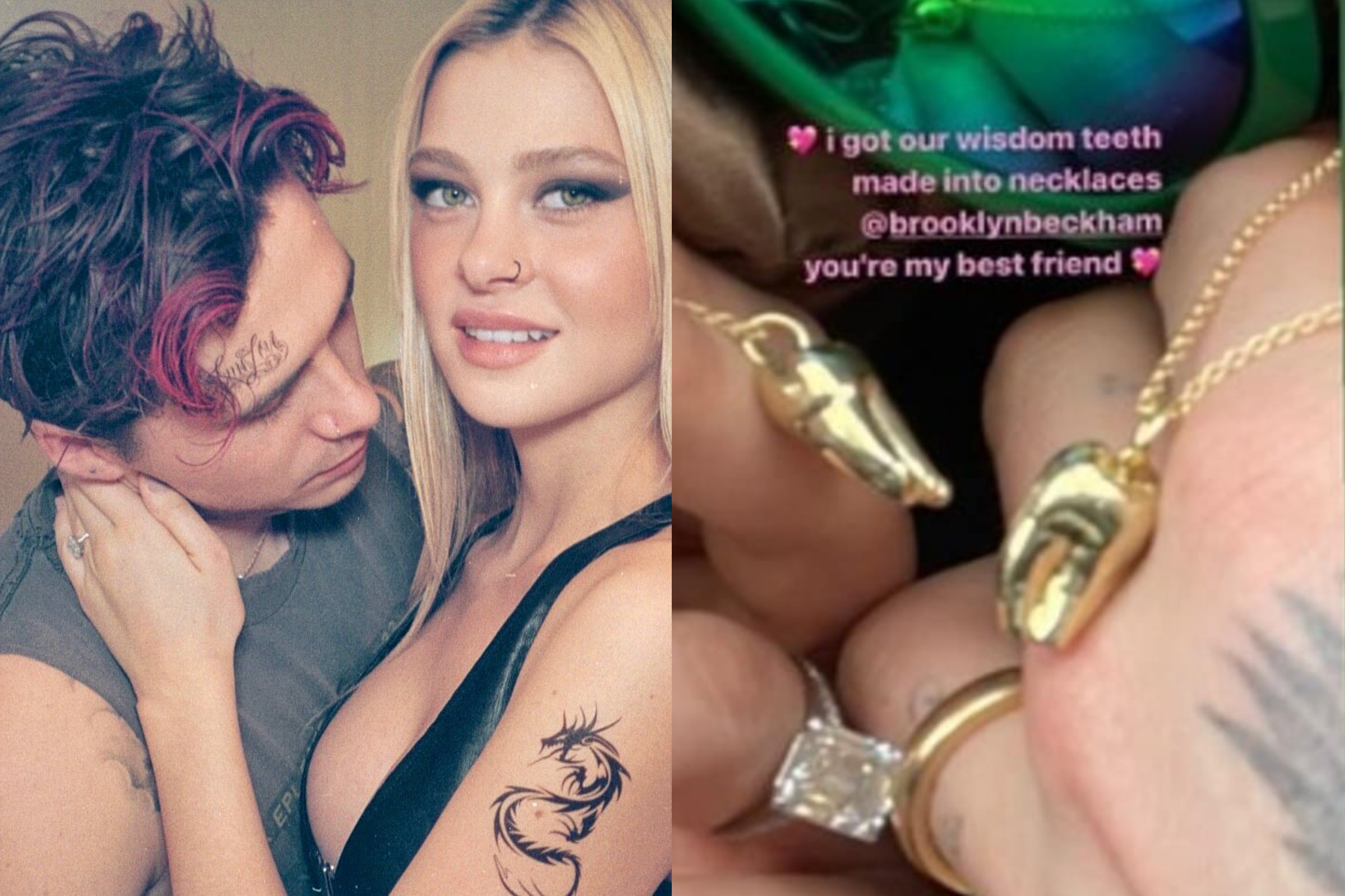 Nicola Peltz tang Brooklyn Beckham day chuyen vang hinh rang khon hinh anh