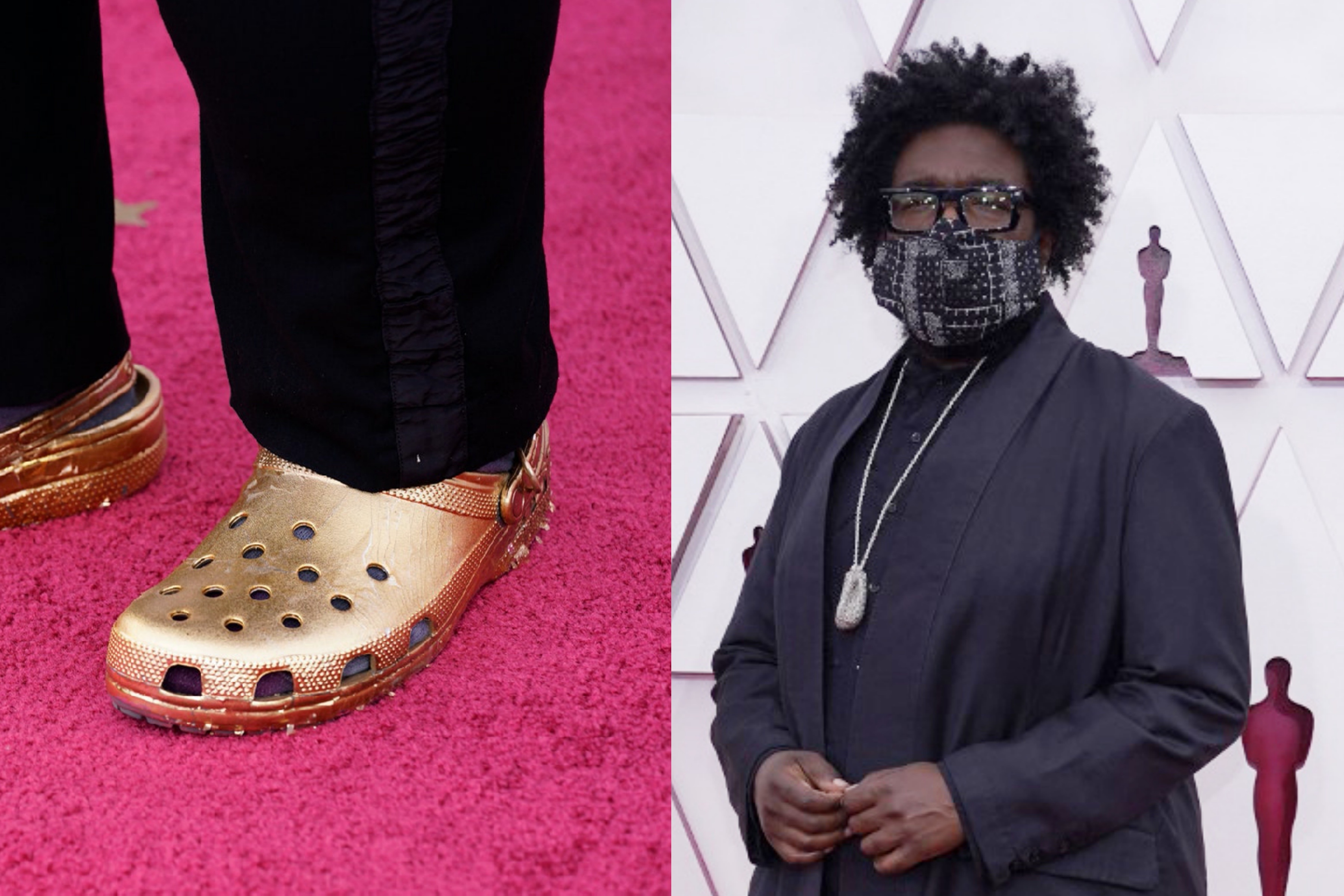 Nhac si mang dep ma vang 24K den tham do Oscar 2021 hinh anh