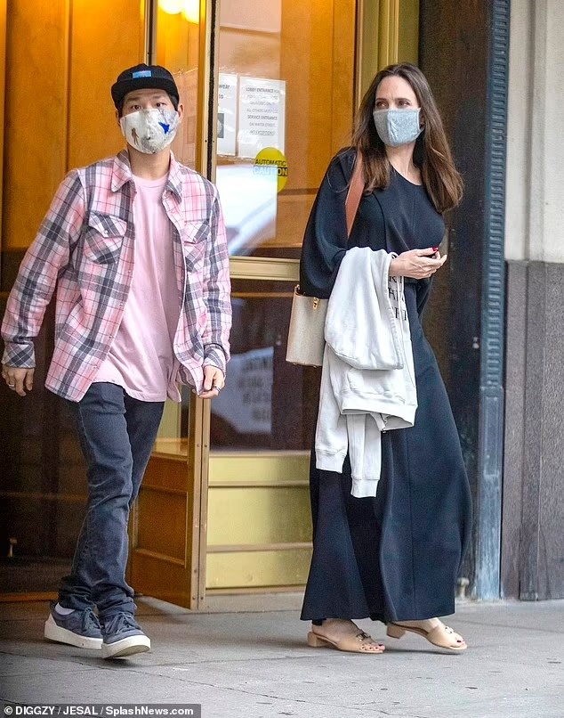 Angelina Jolie đến nhà chồng cũ ảnh 2 Angelina Jolie den nha chong cu anh 2