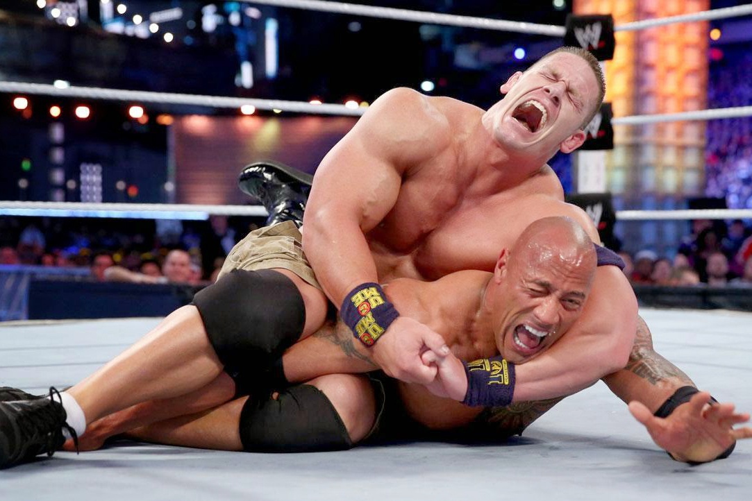 John Cena muon tai dau voi The Rock hinh anh