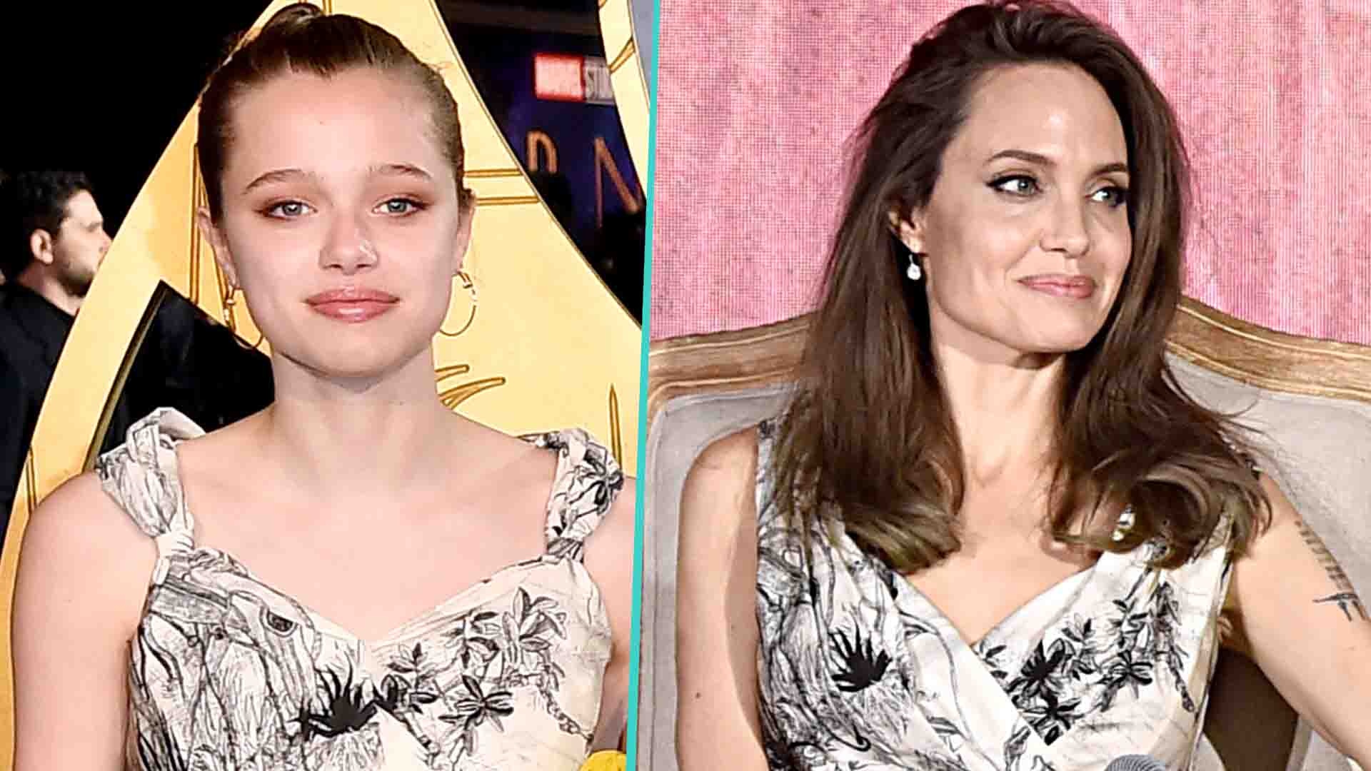 Con gai Angelina Jolie mac vay cu cua me den tham do hinh anh