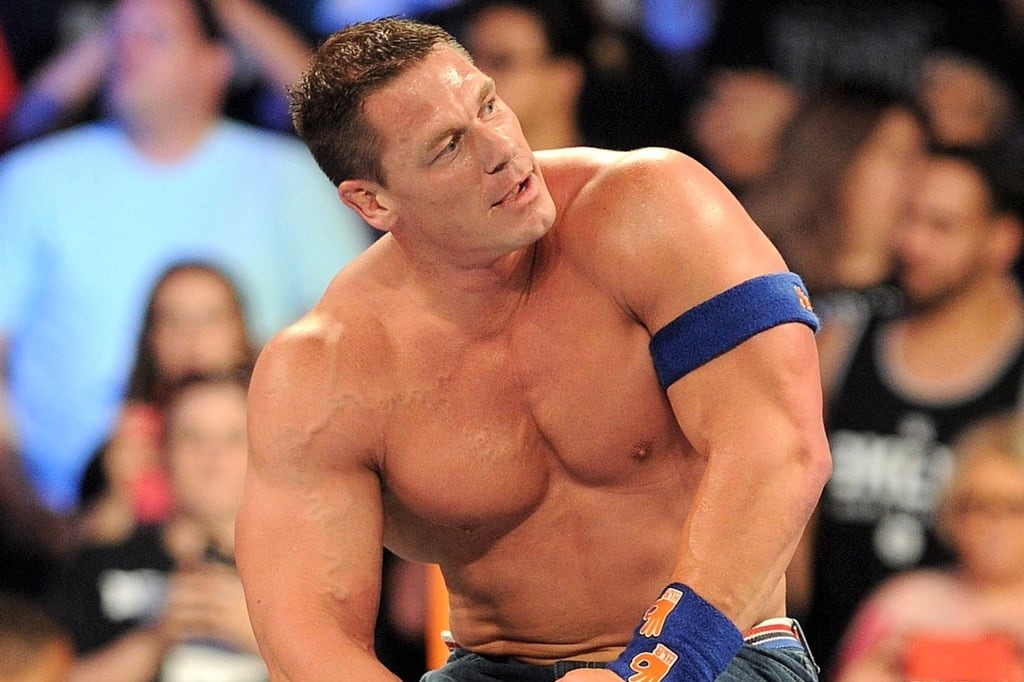 John Cena tap yoga de dong phim hinh anh