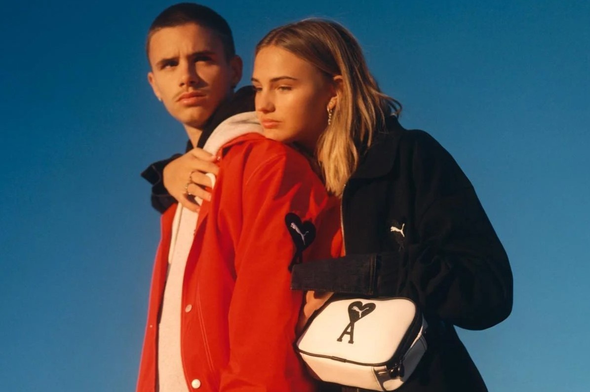 Romeo Beckham chup anh thoi trang cung ban gai hinh anh