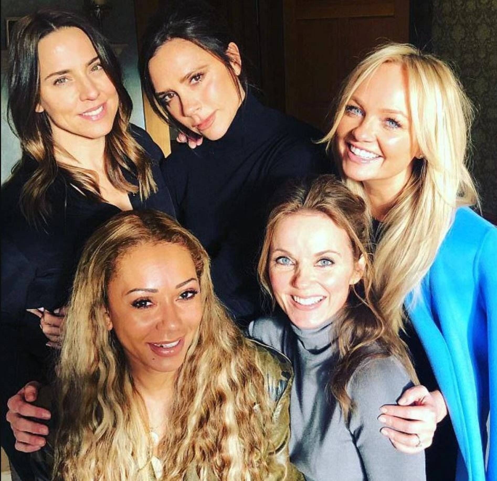 Spice Girls tai hop sau tiec cuoi Beckham anh 3