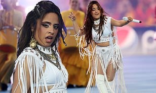 Camila Cabello khuay dong tran chung ket giua Liverpool va Real Madrid hinh anh