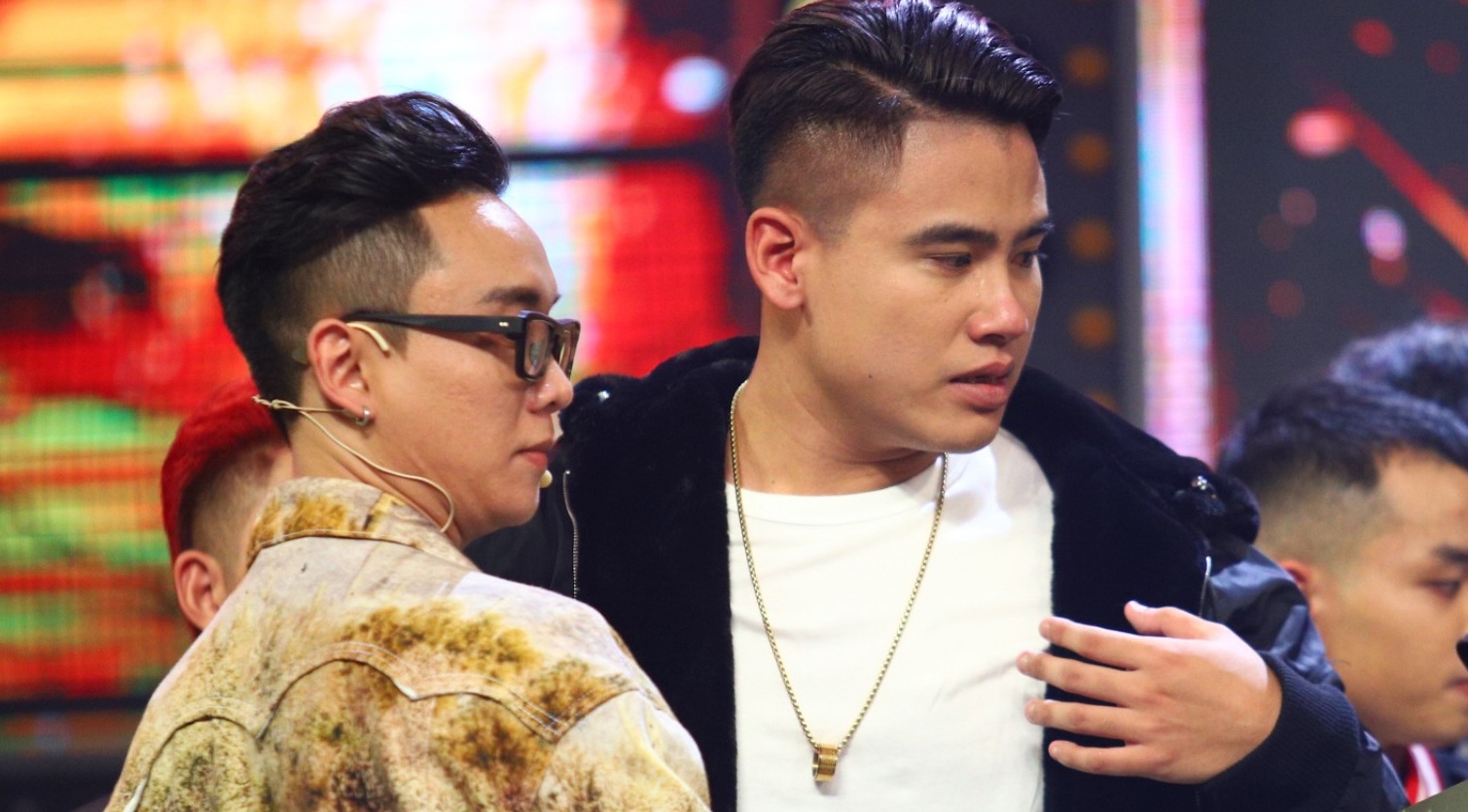 Khoanh khac GDucky mat binh tinh o Rap Viet hinh anh