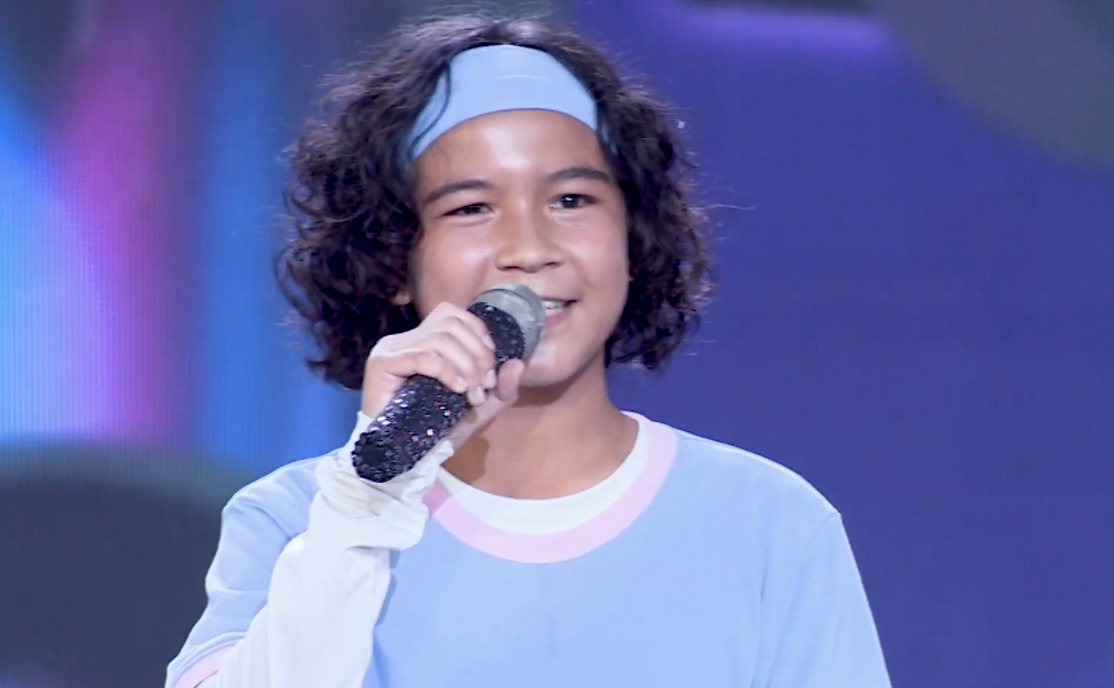 Man rap cua con trai Huynh Kesley o Giong hat Viet nhi hinh anh