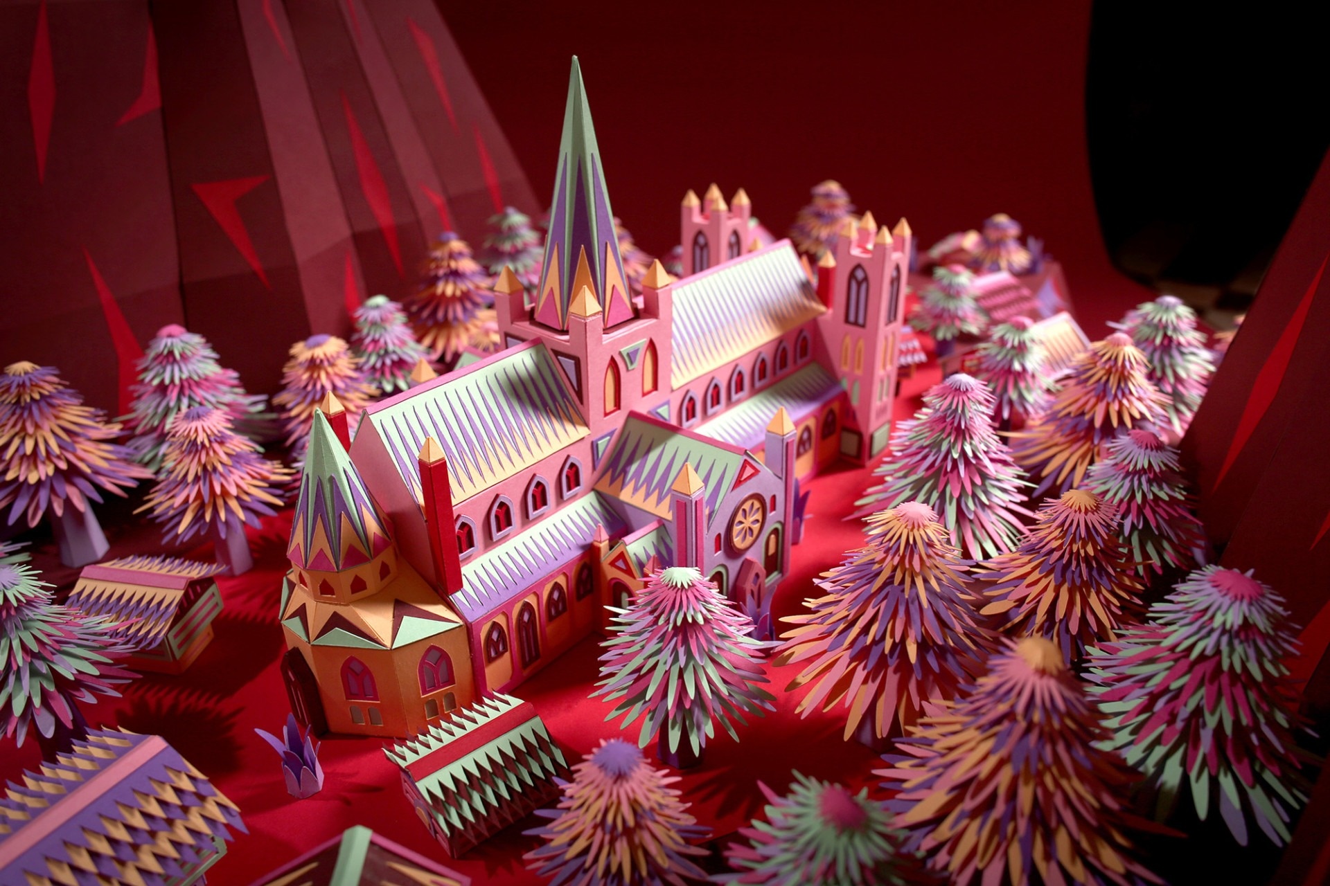 Canh sac trong tac pham cua nha van Nobel song dong tren giay cat hinh anh