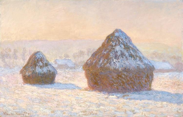 Monet dành ba năm chỉ để vẽ những đụn lúa