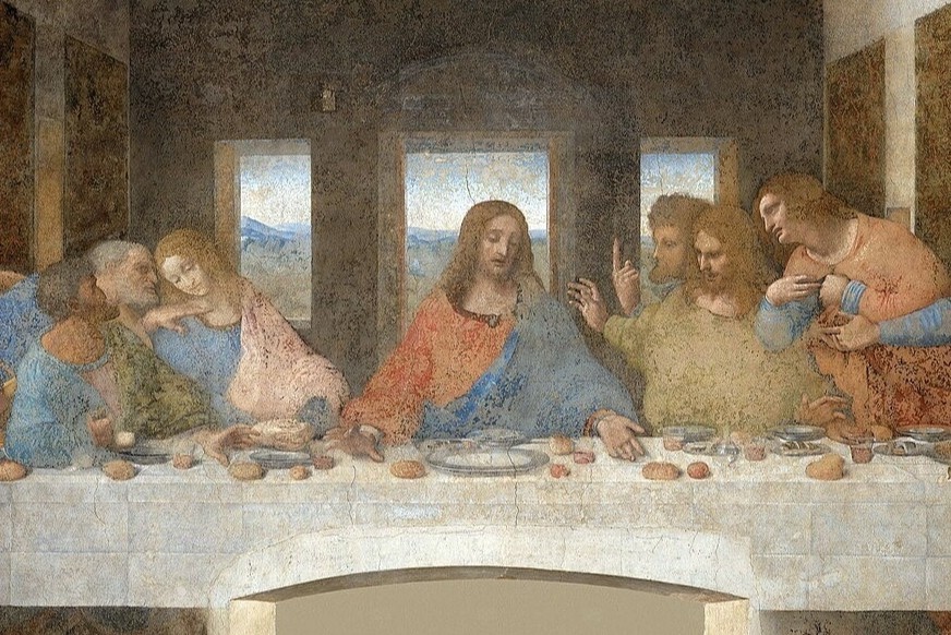 Leonardo da Vinci vẽ 'Bữa tiệc ly'