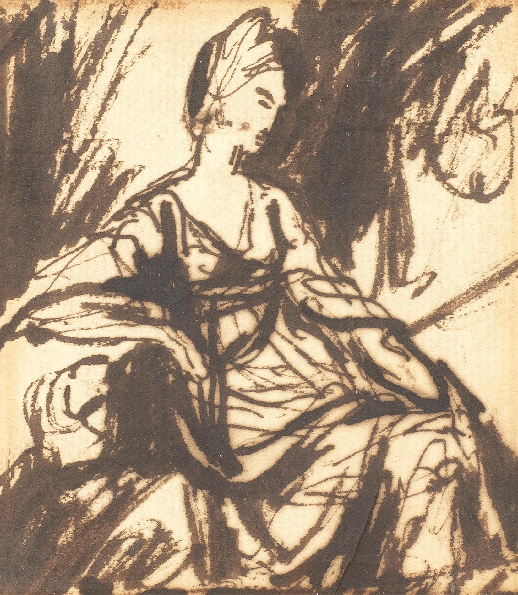 tam pham that lac,  thung rac,  George Romney,  buc phac thao,  Henrietta Warwick,  dau gia tac pham,  danh hoa nguoi Anh,  the ky 18, anh 3