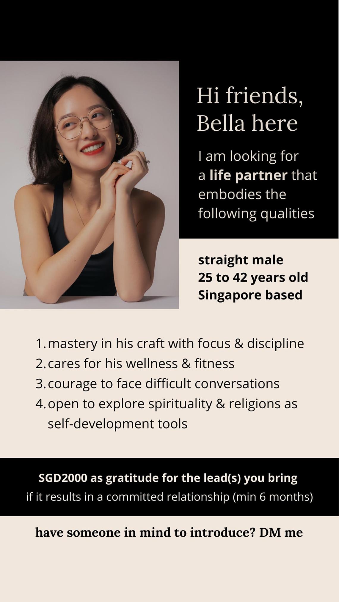 co gai Singapore,  treo thuong,  tim nguoi yeu,  mai moi ca nhan,  ban be mai moi,  tieu chi nguoi yeu,  app hen ho,  tinder,  nguoi tre Singapore,  2000 SGD anh 1