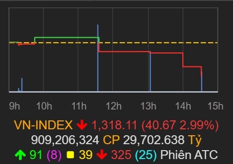 Chung khoan mat gan 40 diem anh 1