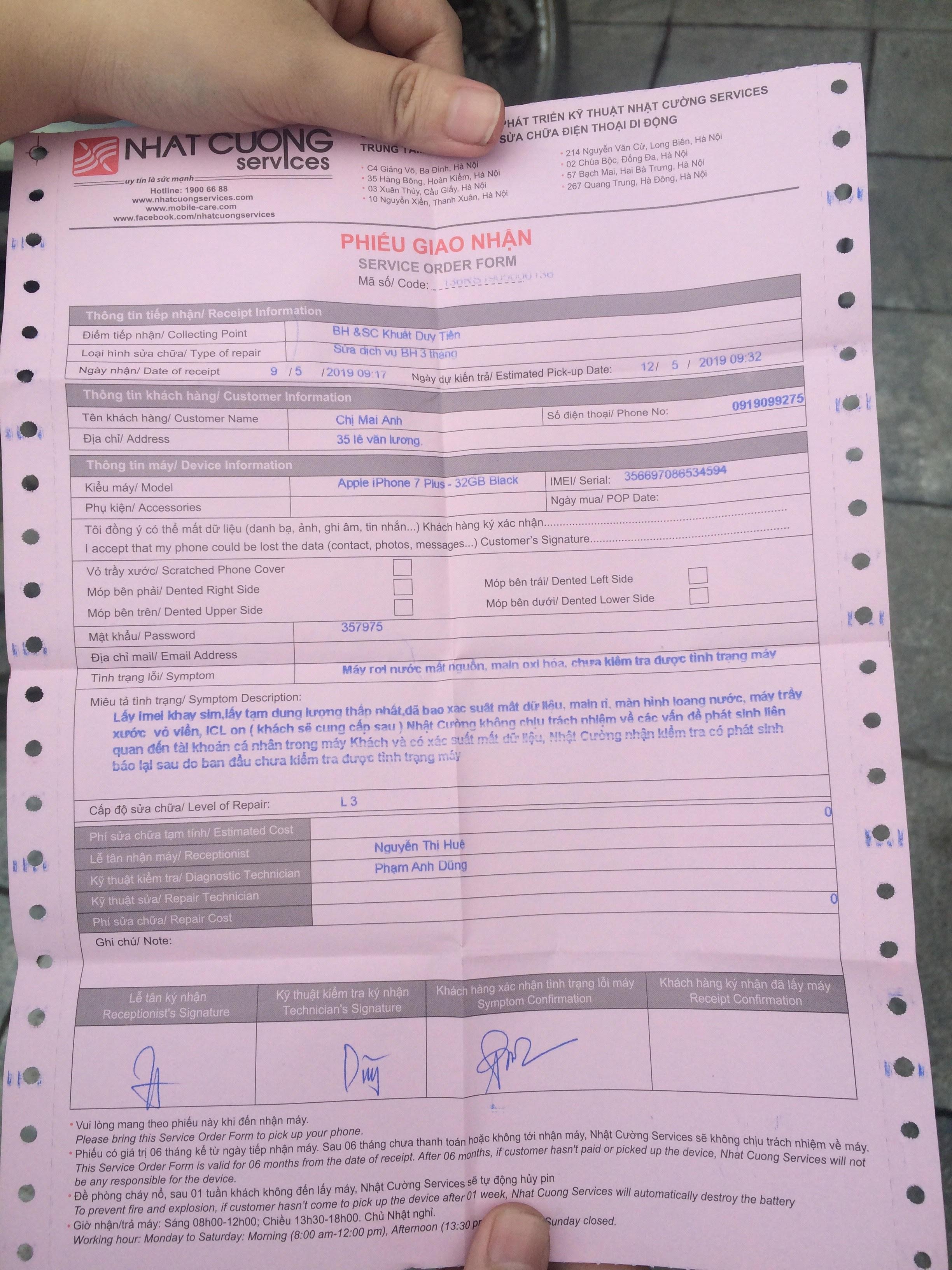 Người chờ 3 tiếng, kẻ mang giấy hẹn đến đòi máy tại Nhật Cường Mobile ảnh 1 Nguoi cho 3 tieng, ke mang giay hen den doi may tai Nhat Cuong Mobile anh 1