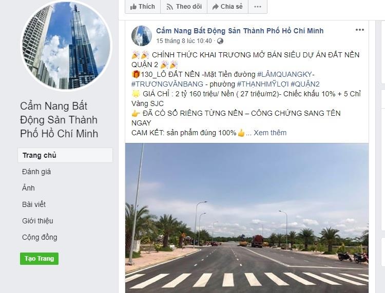 Gia website Hiep hoi BDS TP.HCM de ban dat anh 1