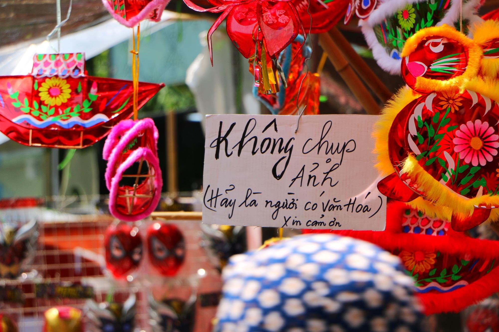 Pho den long Hang Ma dong loat treo bien ‘Cam chup hinh’ anh 2