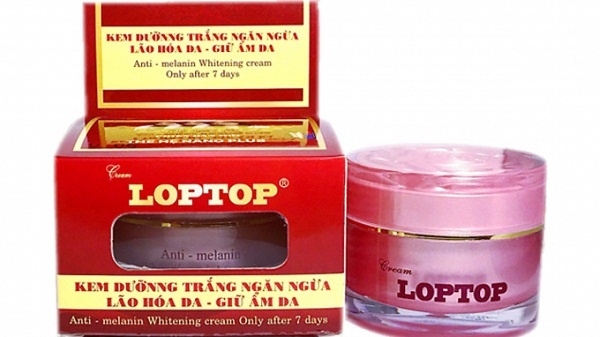 Thu hoi kem duong trang da Loptop vi chua chat cam anh 1