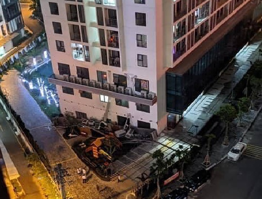 Bo Xay dung len tieng vu sap do dan nong dieu hoa o An Binh Plaza anh 1