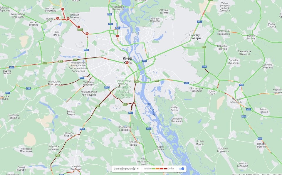 Nga - Ukraine qua google maps anh 2