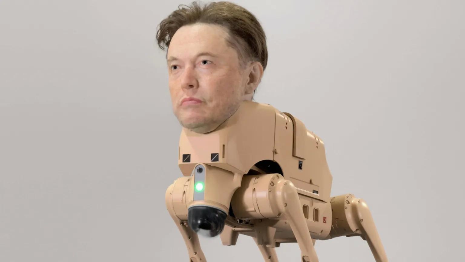 Cho robot hinh mat Elon Musk, Mark Zuckerberg hinh anh