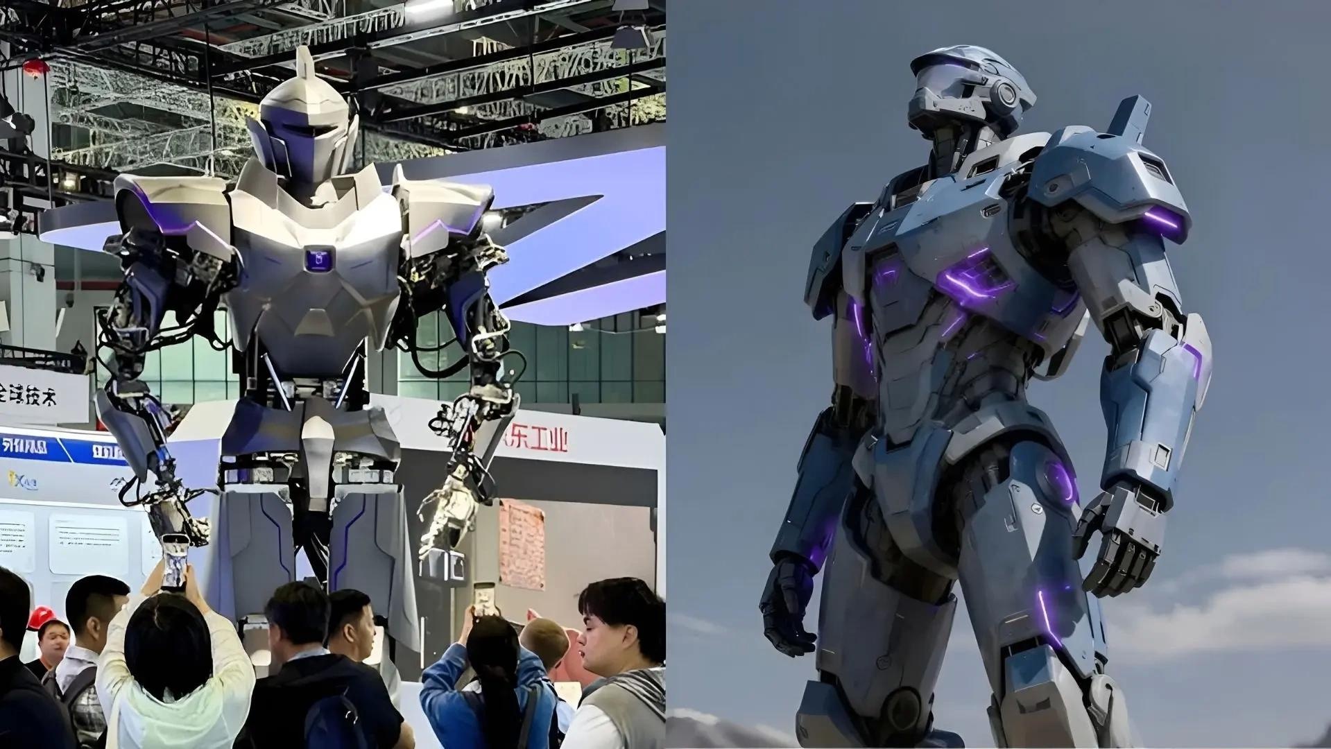 Trung Quốc ra mắt robot khổng lồ cao 4 m, nâng được 500 kg