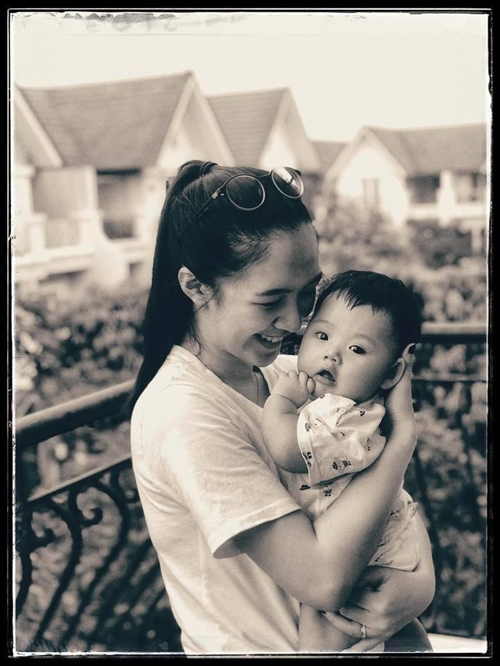 nhan sac dien vien nhi Ha Anh sau sinh anh 15